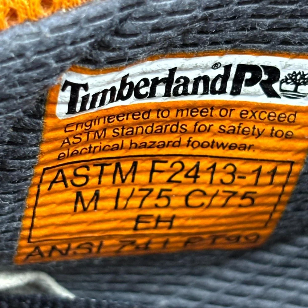 Timberland PRO Work Boot Mens 10.5M Dark Brown Waterproof Oil Resistant F2413-11